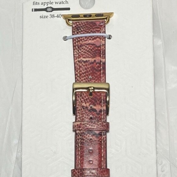 Apple Watch Band Sz38-40mm Simply Southern 2-Piece Leather Snake Skin Design - Picture 2 of 6